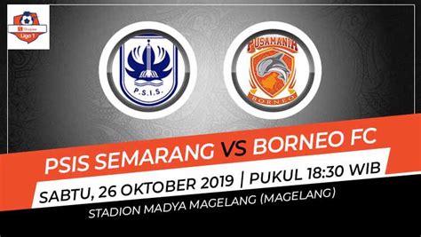 Statistik Pertandingan PSIS Semarang Vs Borneo FC